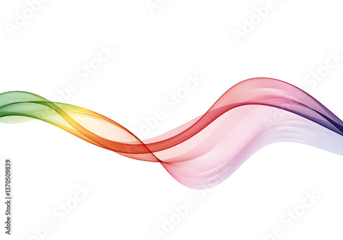 Color wave background. Wavy lines flow.