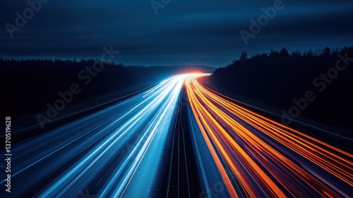 Night Highway Lights