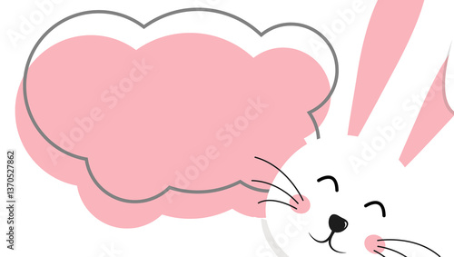 Happy Easter, funny image with gray background, text, rabbit and Easter twigs.
Funny image with space for text suitable for greeting card, wallpaper, etc.
