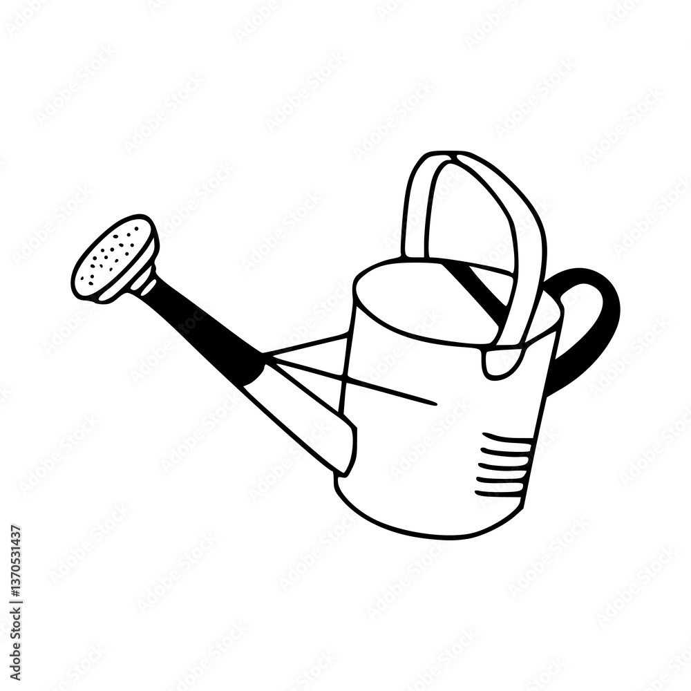 Obraz premium garden watering can outline