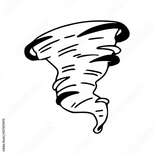 tornado twister vector drawing