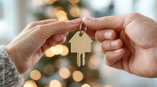 Wallpaper Mural New home keys exchanged Torontodigital.ca