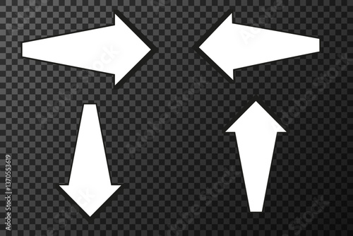 arrows to the sides