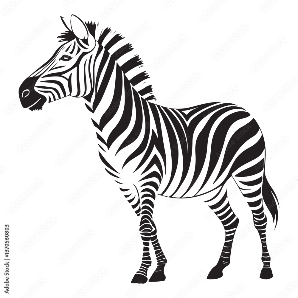 Obraz premium Zebra Vector 