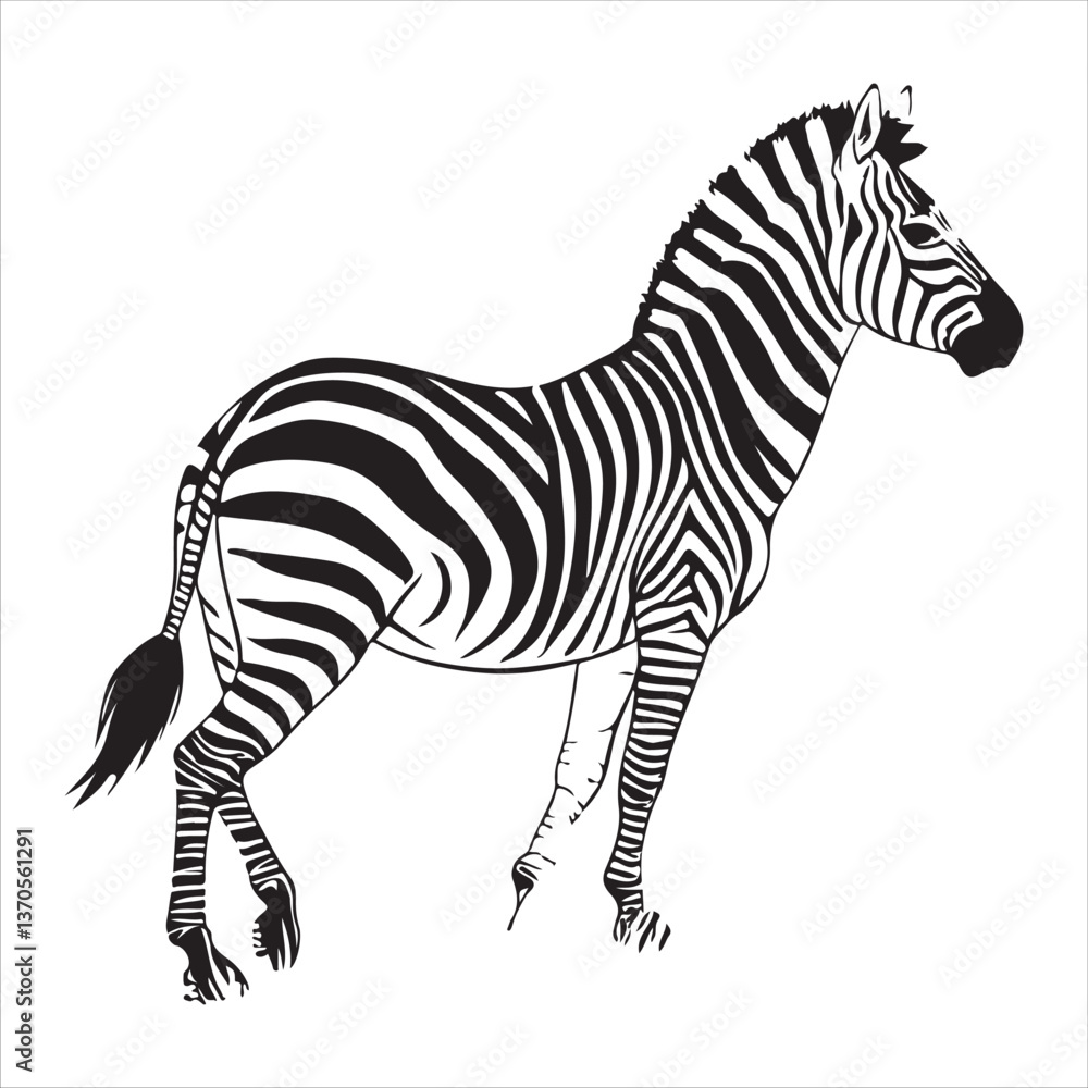 Fototapeta premium Zebra Vector 