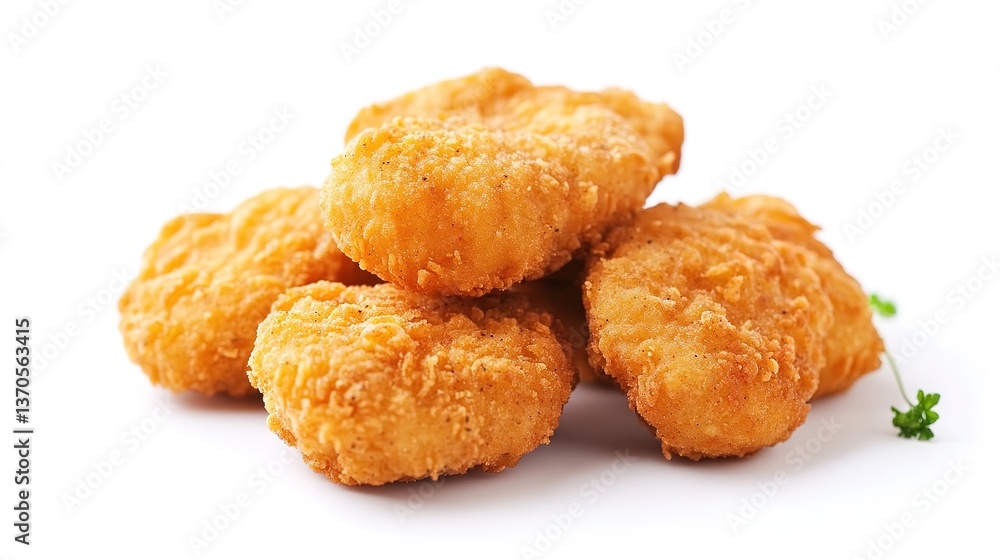 Nugget food for you with white background Nugget food for you with white background