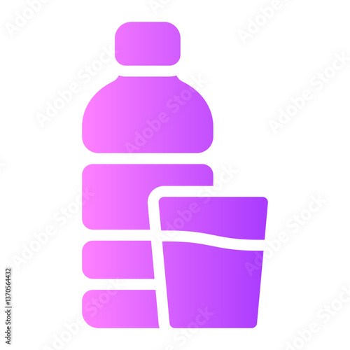 mineral water gradient icon