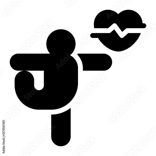 cardio glyph icon