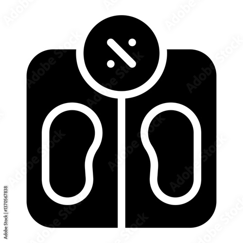 weight calculation glyph icon