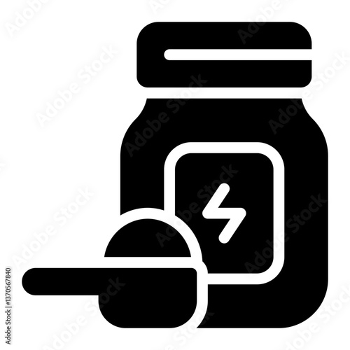 whey protein glyph icon