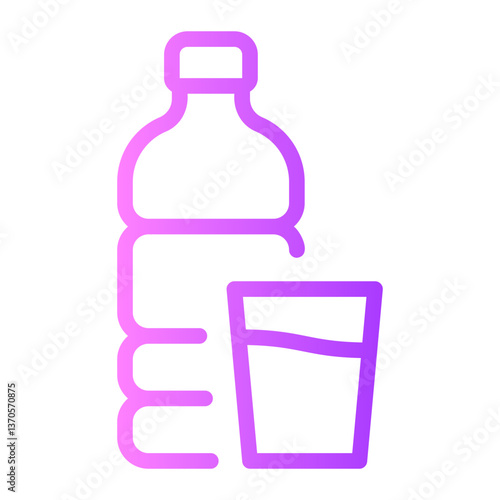 mineral water gradient icon