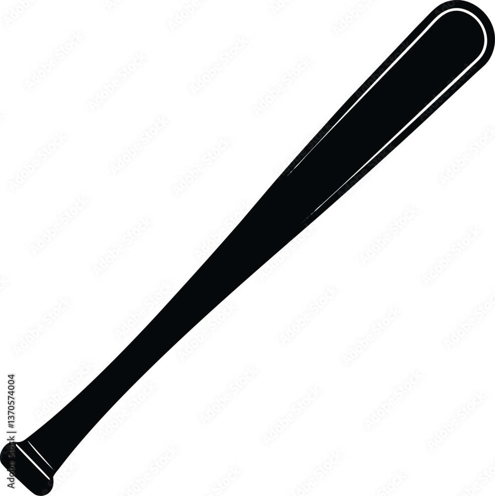 Baseball Bat Silhouette Vector Baseball Bat Silhouette Vector