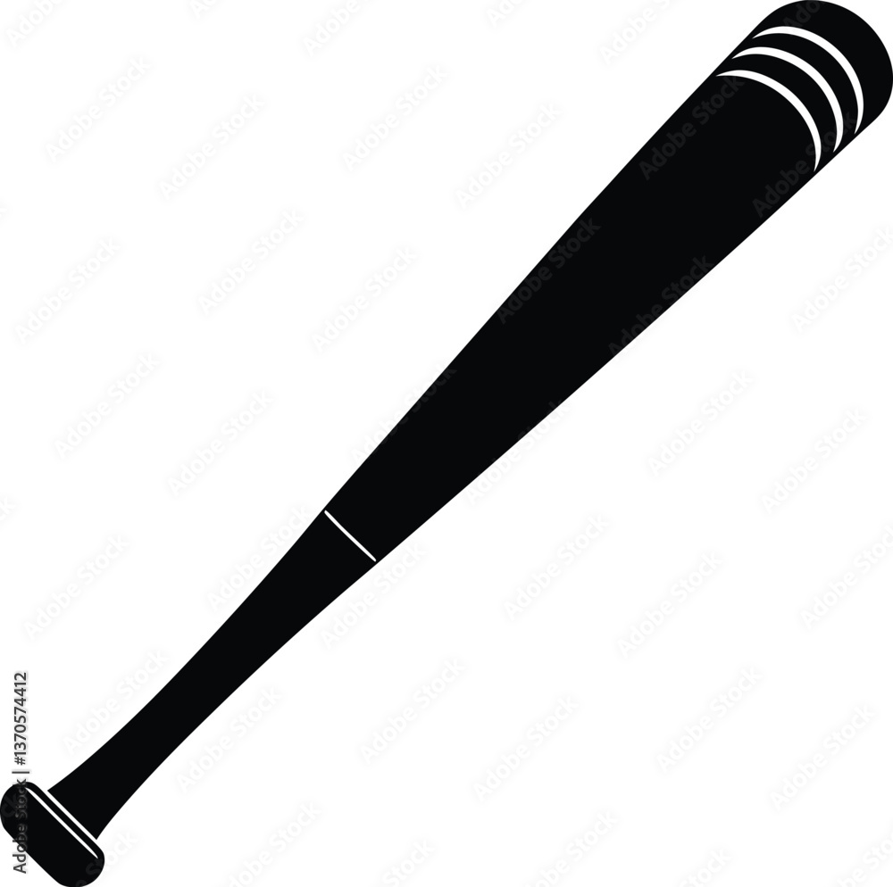 Baseball Bat Silhouette Vector Baseball Bat Silhouette Vector