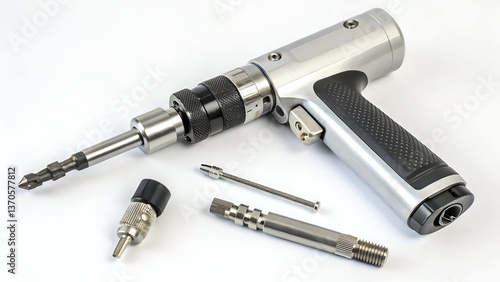 Wallpaper Mural Precision power tool, metal assembly device, industrial fastening equipment, handheld mechanical driver. Torontodigital.ca