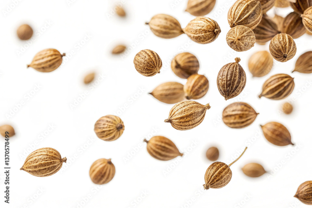 Coriander. Plant. Seeds. Grain. Coriander. Plant. Seeds. Grain.
