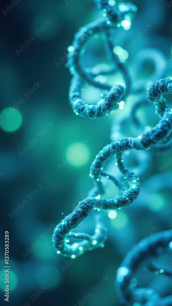Spectacular microscopic view of NAD+ molecule with vibrant blue and green hues, illustrating its importance in cellular metabolism and energy production. Spectacular microscopic view of NAD+ molecule with vibrant blue and green hues, illustrating its importance in cellular metabolism and energy production.
