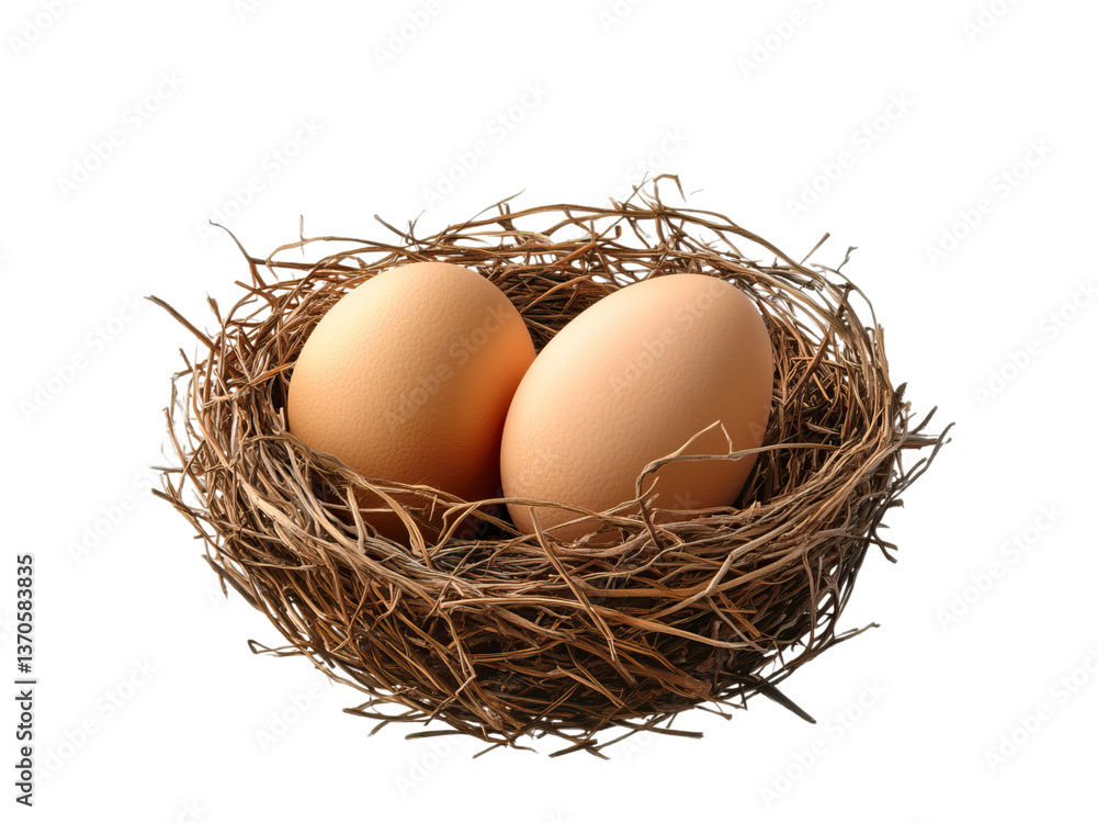 eggs in a nest eggs in a nest