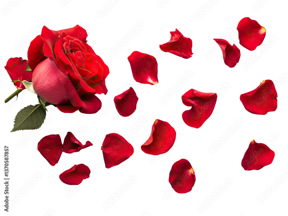 Fototapeta premium red rose petals
