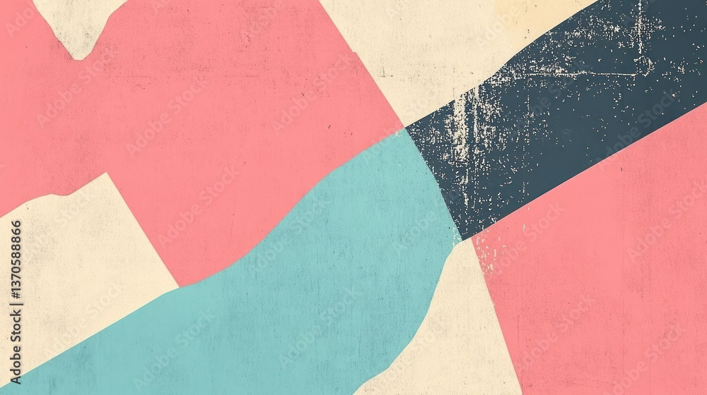 Abstract art with geometric shapes and pastel colors. Abstract art with geometric shapes and pastel colors.