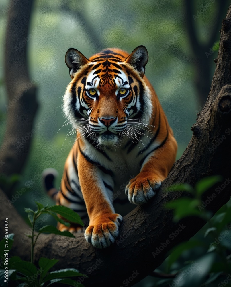 tiger in the jungle tiger in the jungle