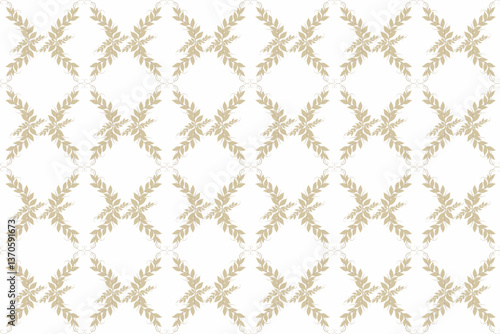 Trellis pattern is a lattice pattern that looks like a Moroccan style vine fence, Arab art, popularly used in home decoration and modern design, wallpaper, walls, giving a timeless luxury feel.