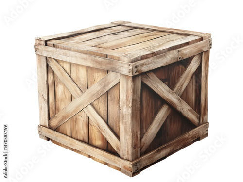 old wooden box