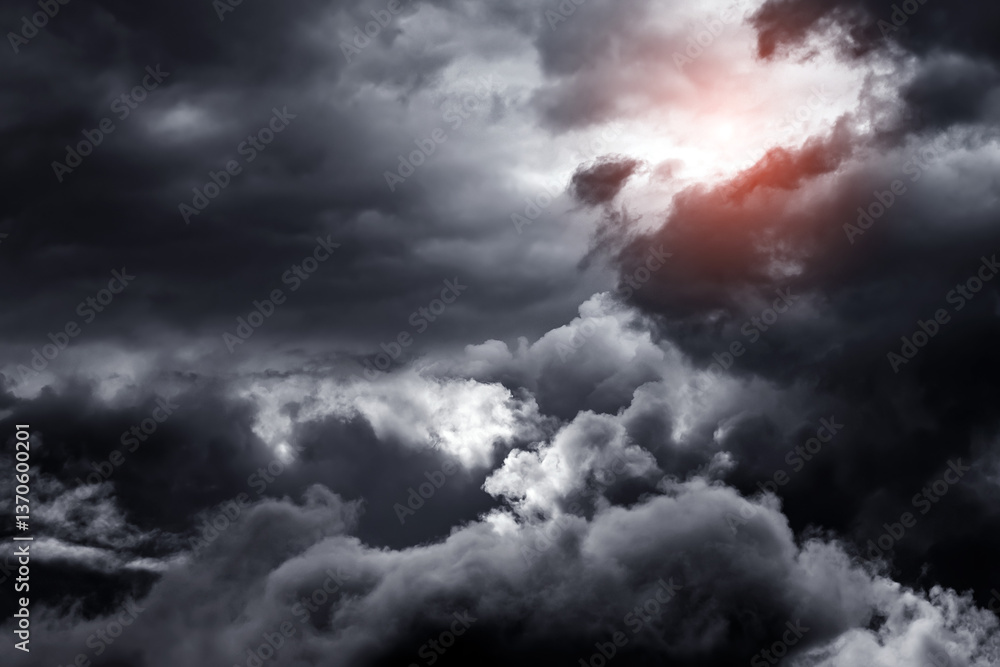 Dramatic Storm Clouds Background