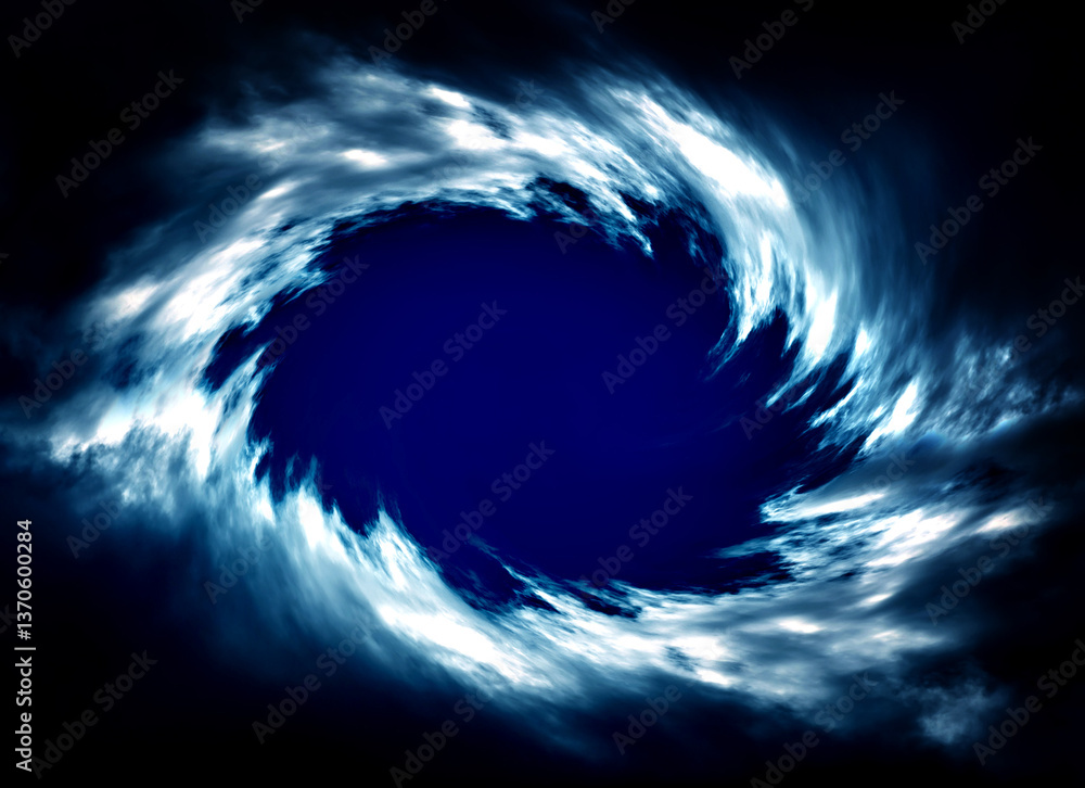 Blurred Swirl in the Clouds