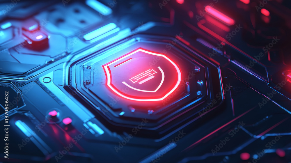 3D DevSecOps tool icon neon sign 3D DevSecOps tool icon neon sign