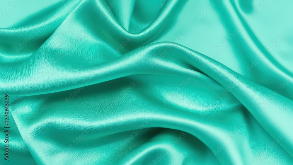 Obraz premium Fabric in turquoise color