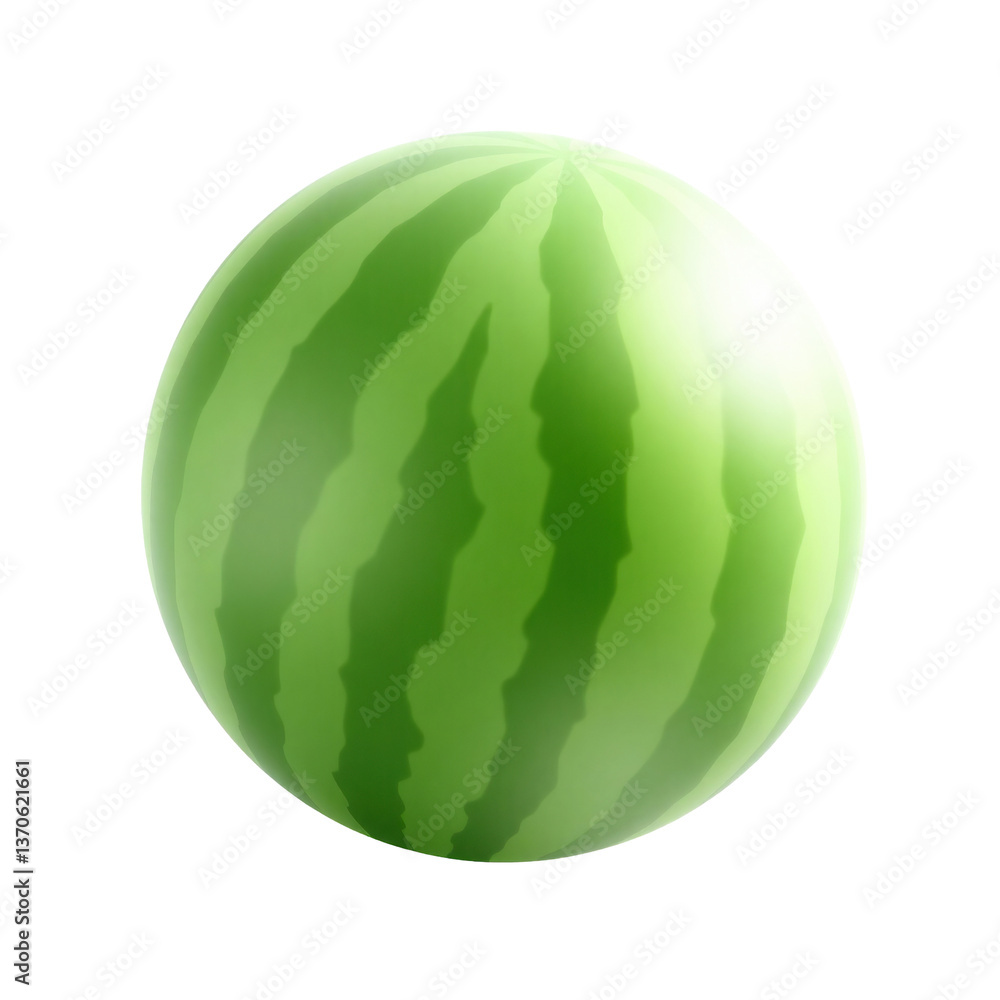 3D watermelon fruits collection isolated on transparent background 3D watermelon fruits collection isolated on transparent background