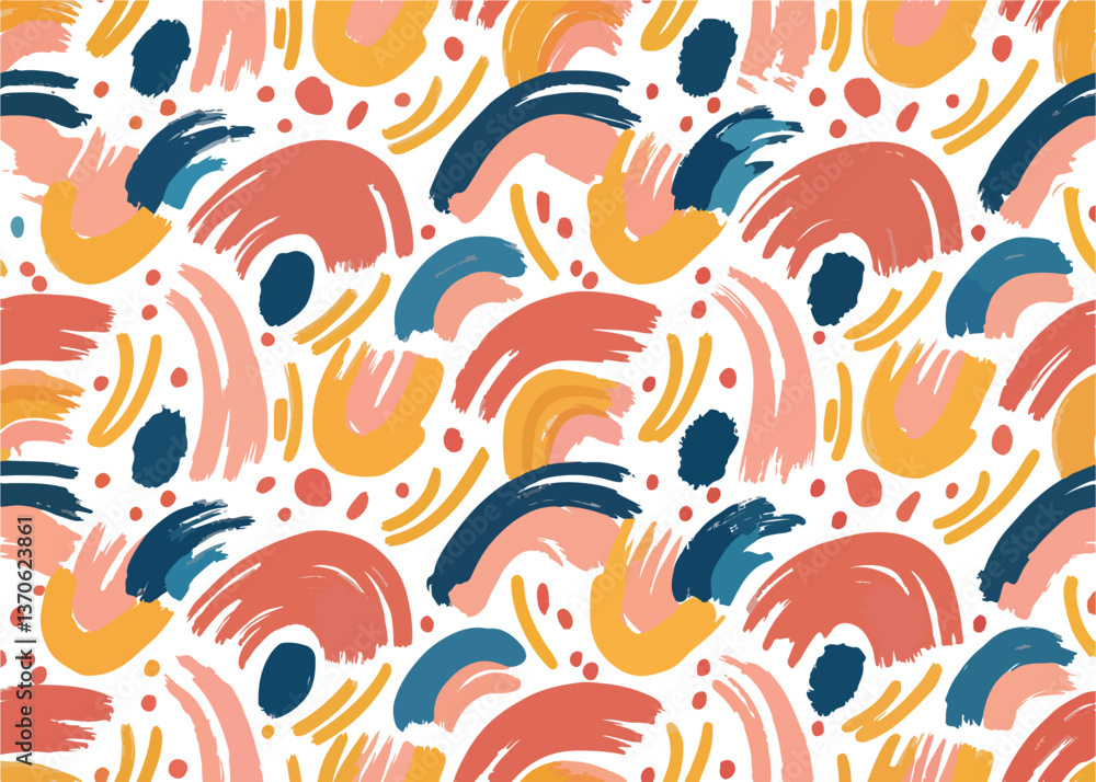 seamless pattern that mimics hand-painted brushstrokes, splashes, and abstract paint textures in a vibrant or monochrome palette for artsy statement pieces. women's clothing seamless pattern that mimics hand-painted brushstrokes, splashes, and abstract paint textures in a vibrant or monochrome palette for artsy statement pieces. women's clothing