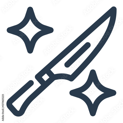 Boning Knife Icon for Field Dressing Game