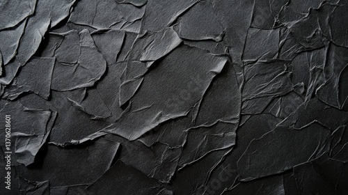 Wallpaper Mural Black subtle paper texture. Torontodigital.ca