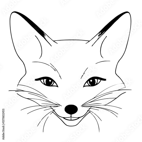Minimalist Fox Illustration
