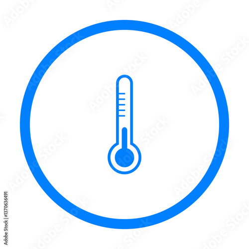 Thermometer und Kreis