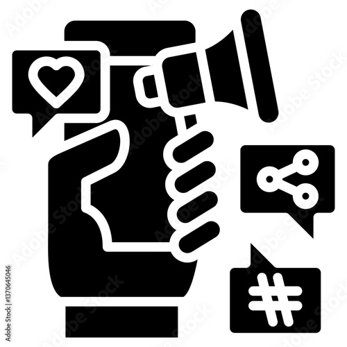 Mobile Ads glyph icon