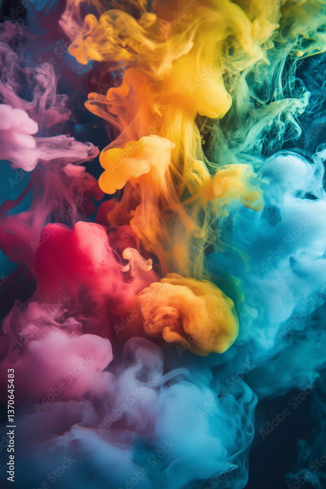 Fototapeta premium Colorful Smoke Explosion