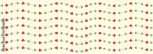 Romantic flower pattern design. flower vector. hand drawn floral illustration. floral pattern swatches
