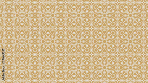 oval flower line art, seamless pattern vector with multi purpose design