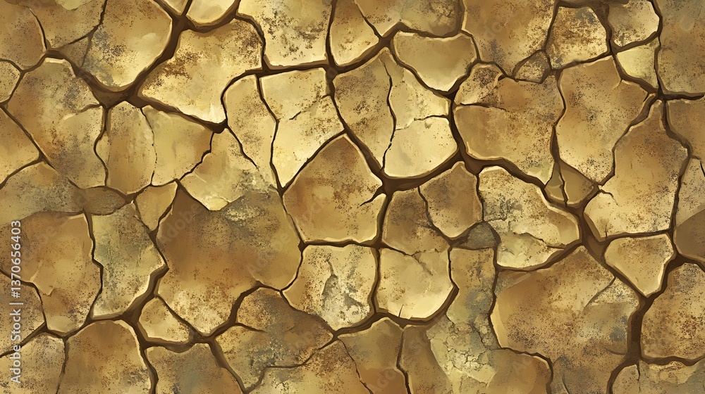 Cracked Earth Texture Seamless Pattern Desert Drought Ground Cracked Earth Texture Seamless Pattern Desert Drought Ground