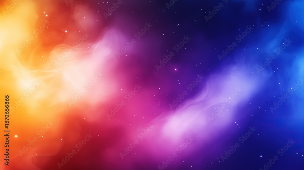 Obraz premium minimal gradient background rainbow shimmering light glowing background