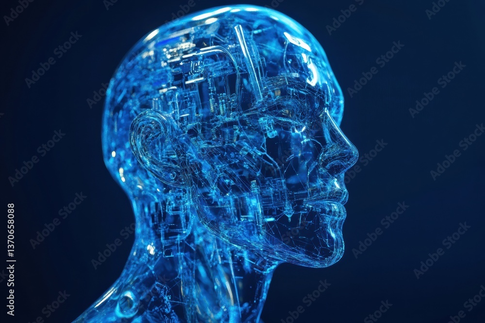 Obraz premium x ray image of human head