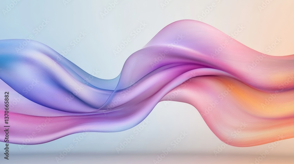 Fluid abstract waves flowing in a cosmic background digital art soft colors captivating view Fluid abstract waves flowing in a cosmic background digital art soft colors captivating view
