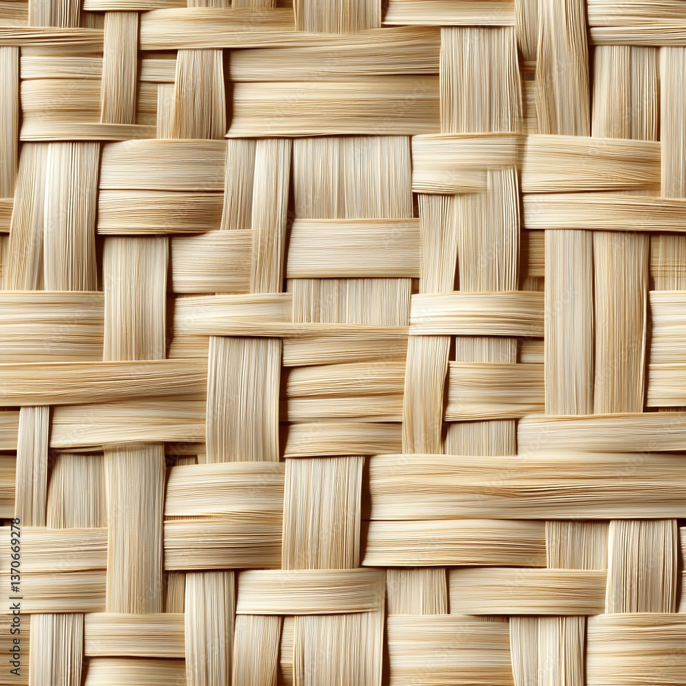Woven Bamboo Texture Close-up with Interlocking Pattern for Natural Backgrounds Woven Bamboo Texture Close-up with Interlocking Pattern for Natural Backgrounds
