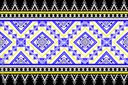 Abstract geometric ethnic pattern design. Aztec fabric carpet mandala ornaments ethnic textile decorations wallpaper. Tribal boho native turkey ethnic traditional embroidery vector background