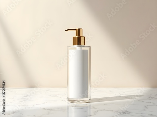 Tall Natural Soap Bottle Mockup