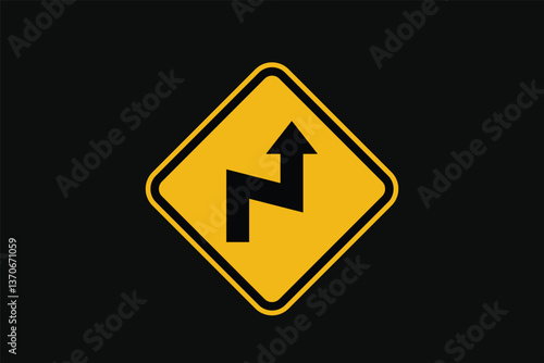 Sign There is a Double Bend to the Right then to the Left Free Download Sign There is a Double Bend to the Right then to the Left - GFXLoad