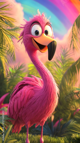 The mischievous flamingo