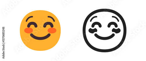 Smiling Face with Smiling Eyes and Blush